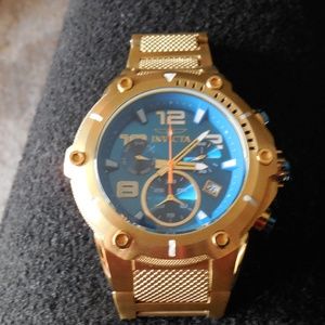 Men's Brushed Gold Trinite Crystal Mod. #19532